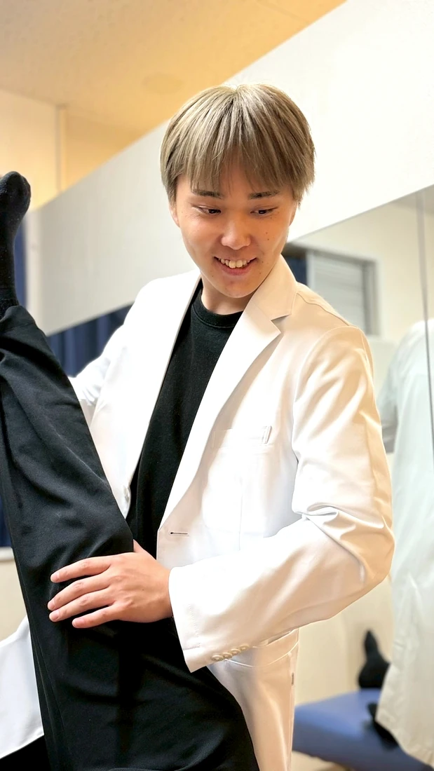 身体の状態確認の様子